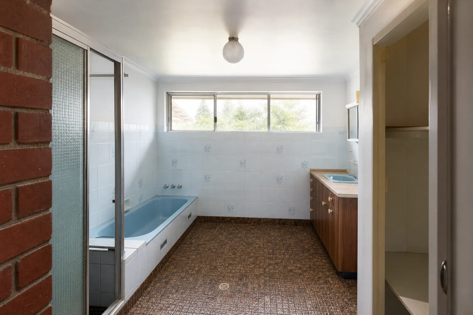 Spa-style wet room before — illustrative concept