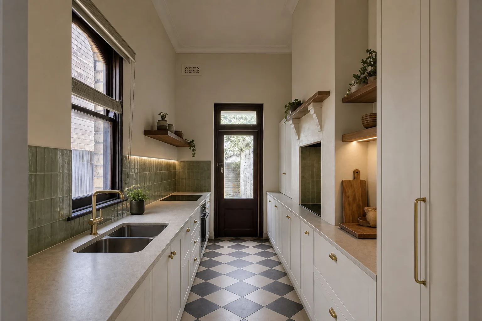 Cottage kitchen after — illustrative concept