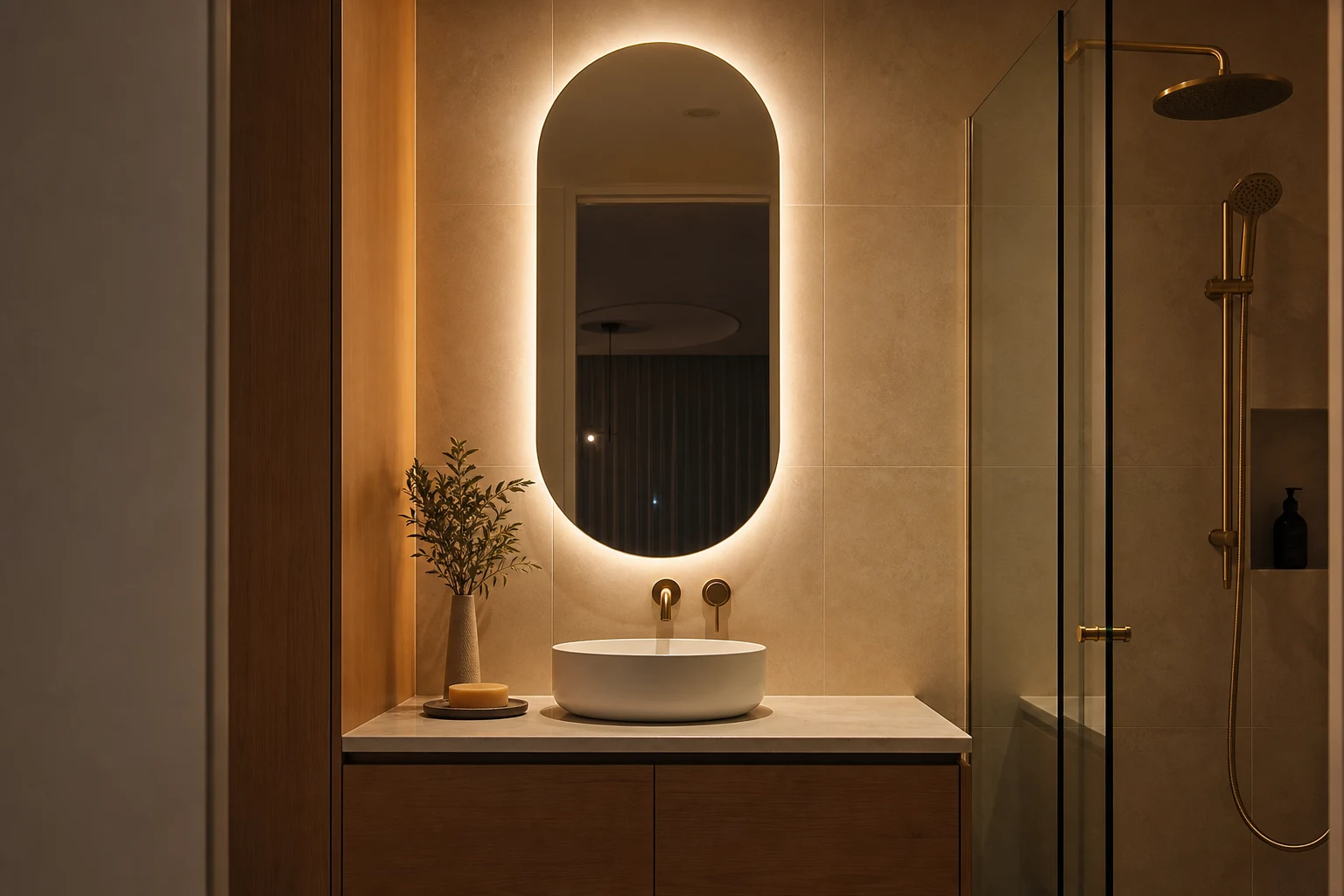 Ensuite Lighting and Mirror Design: Small-Space Techniques
