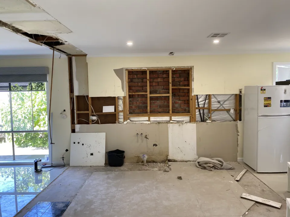 On-site renovation photograph