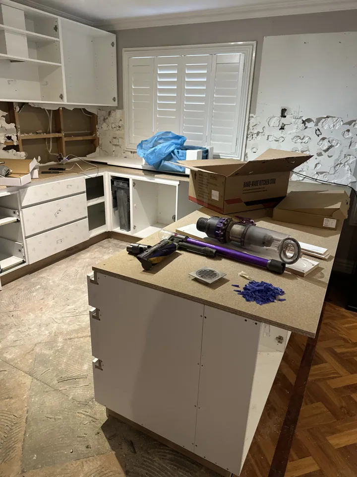 On-site renovation photograph