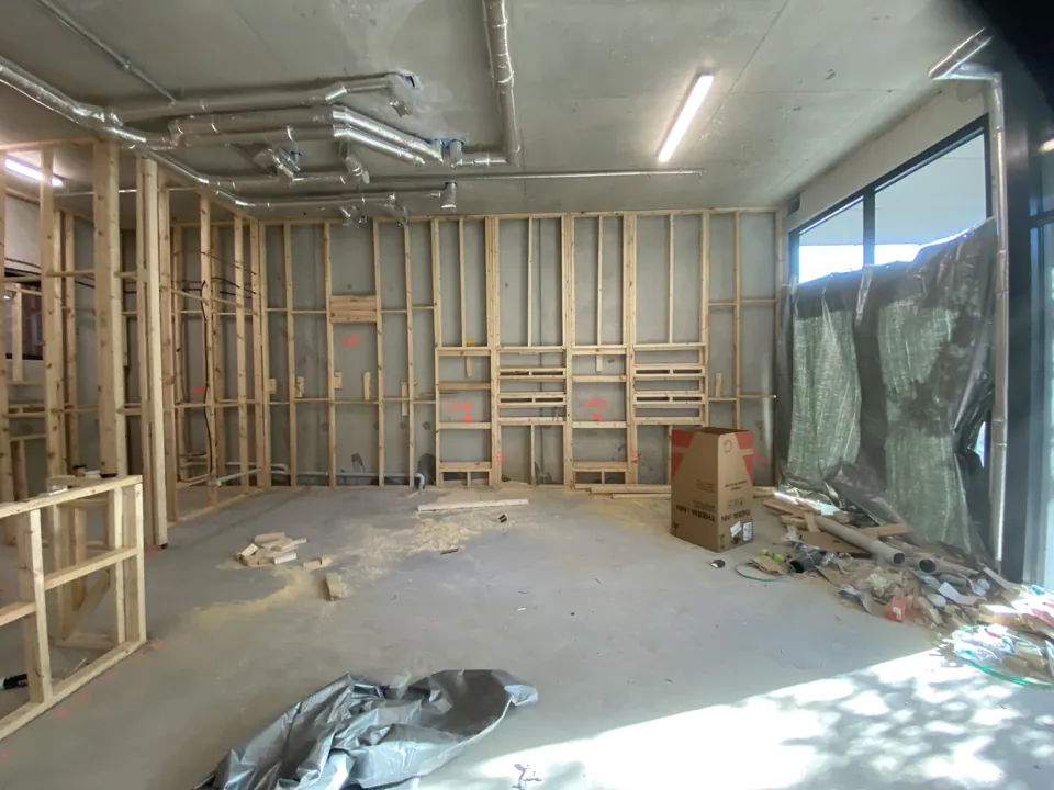 On-site renovation photograph