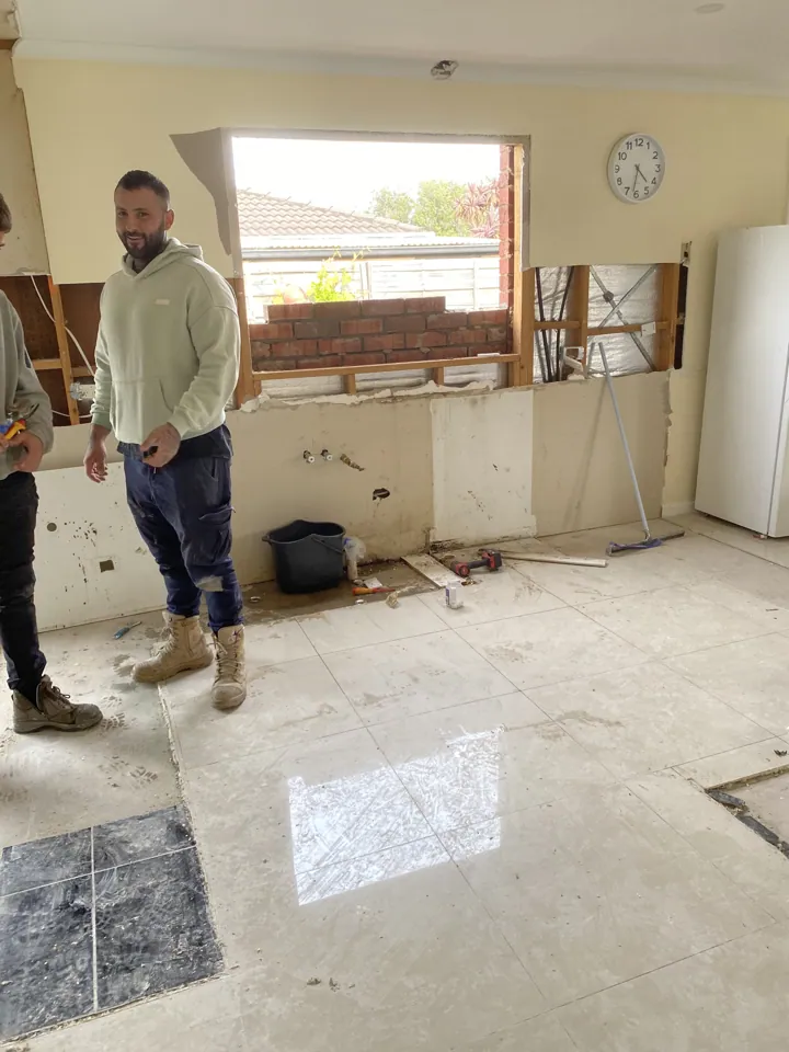 On-site renovation photograph