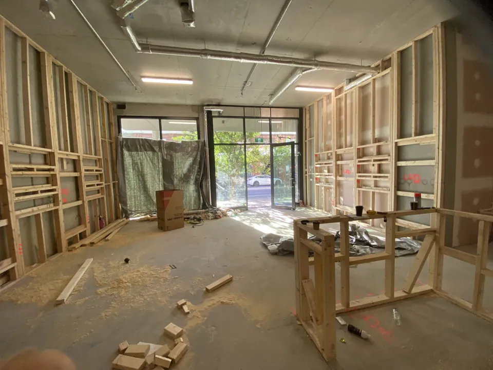 On-site renovation photograph