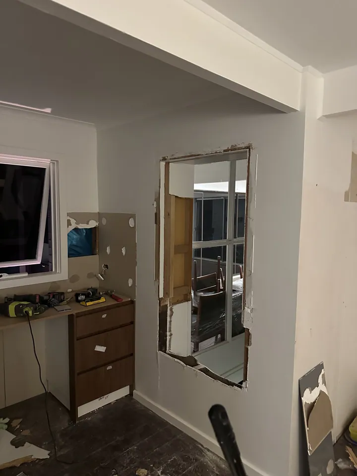On-site renovation photograph